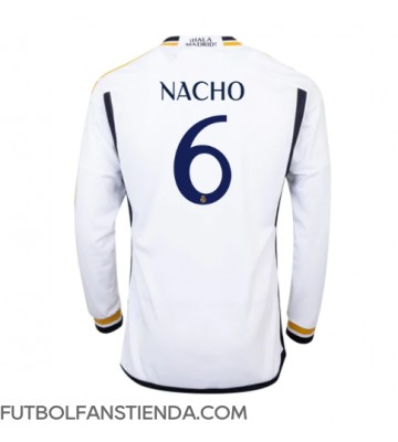 Real Madrid Nacho #6 Primera Equipación 2023-24 Manga Larga
